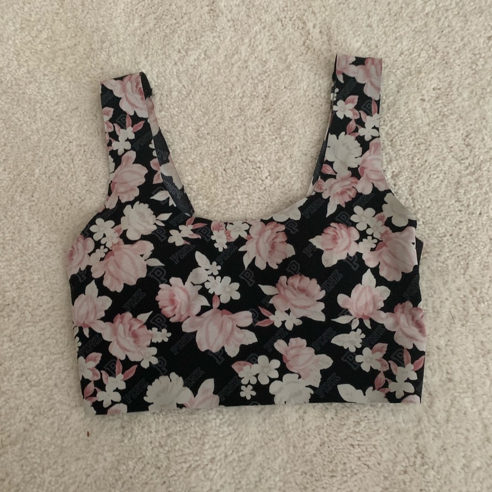 Pink | floral bralette